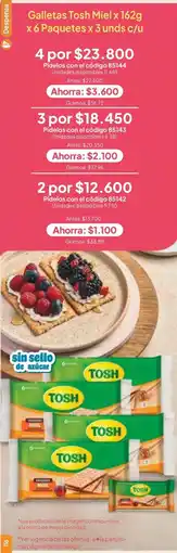 Nova Venta Tosh galletas miel oferta