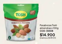 Nova Venta Tosh almendras tostadas oferta