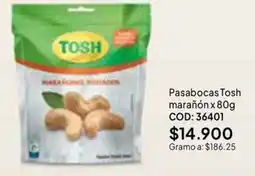 Nova Venta Tosh pasabocas marañón oferta