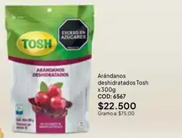 Nova Venta Tosh arándanos deshidratados oferta