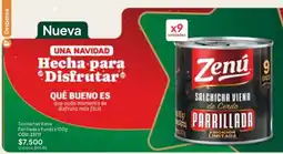 Nova Venta Zenu salchicha viena de cerdo parrillada oferta