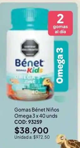 Nova Venta Bénét gomas kids omega 3 oferta