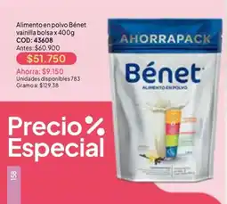 Nova Venta Bénet Alimento en polvo vainilla oferta