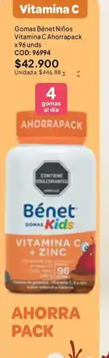 Nova Venta Bénet gomas kids vitamina c + zinc oferta