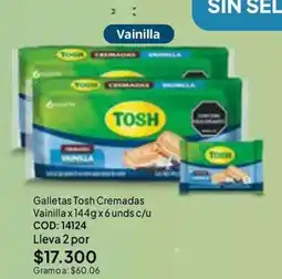Nova Venta Tosh galletas cremadas vainilla oferta