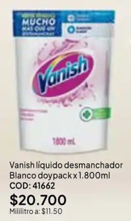 Nova Venta Vanish liquido desmanchador oferta