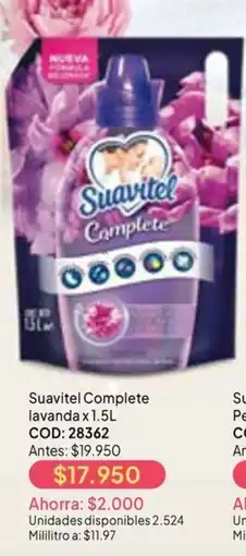 Nova Venta Suavitel Complete lavanda oferta
