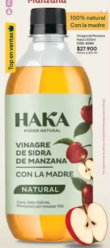 Nova Venta Haka vinagre de sidra de manzana con la madre oferta