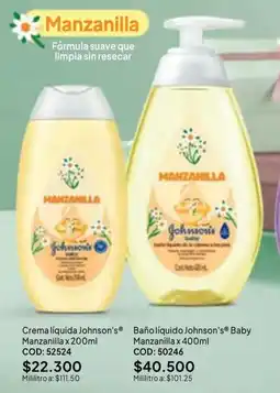 Nova Venta Johnson's Crema líquida Manzanilla oferta