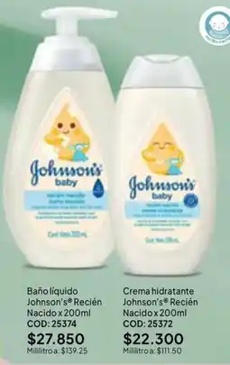 Nova Venta Johnson's baby Baño líquido oferta