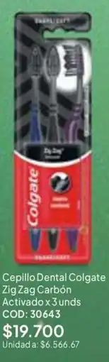 Nova Venta Colgate Cepillo Dental Zig Zag Carbón Activado oferta