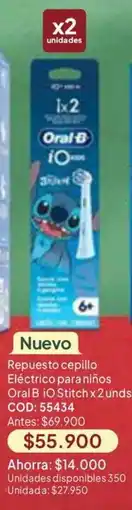 Nova Venta Oral-B cepillo eléctrico para niños iO Stitch oferta