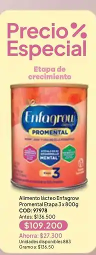 Nova Venta Enfagrow Promental Etapa 3 oferta