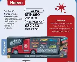 Nova Venta Ultrax set camión transportador surtido oferta