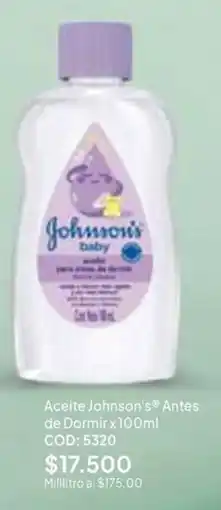 Nova Venta Aceite Johnson's Antes de Dormir oferta
