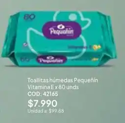 Nova Venta Toallitas húmedas Pequeñín oferta