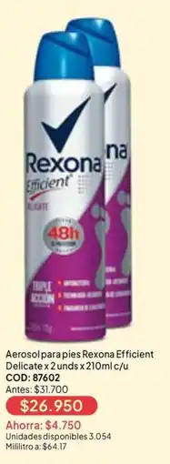 Nova Venta Rexona Efficient Delicate oferta