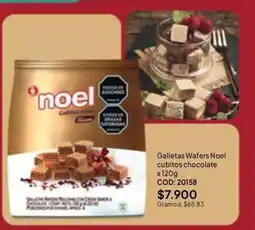 Nova Venta noel galletas wafers cubitos chocolate oferta