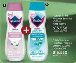 Nova Venta Nosotras jabón íntimo oferta