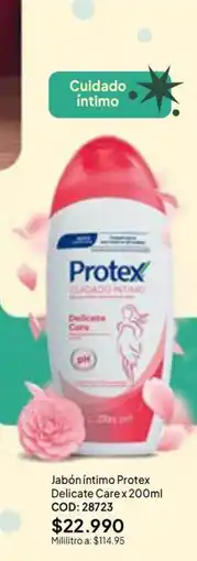 Nova Venta Protex jabón íntimo Delicate Care oferta