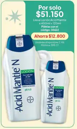 Nova Venta Acid Mantle N locion oferta