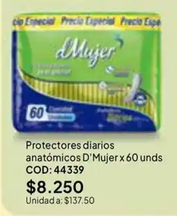 Nova Venta dMujer protectores diarios anatómicos oferta