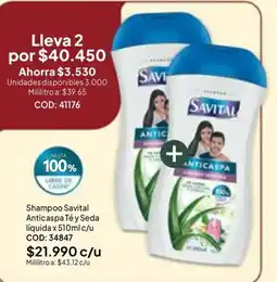 Nova Venta Savital shampoo anticaspate y seda liquida oferta