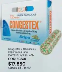 Nova Venta Congestexx10 Cápsulas oferta