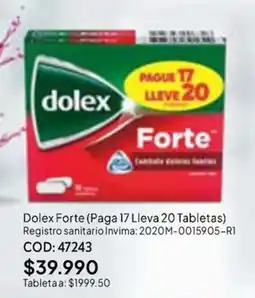 Nova Venta Dolex Forte oferta