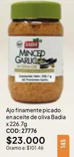 Nova Venta Sadee minced garlic in olive oil oferta