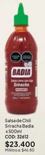 Nova Venta Badia salsa de chili con frijol sriracha oferta