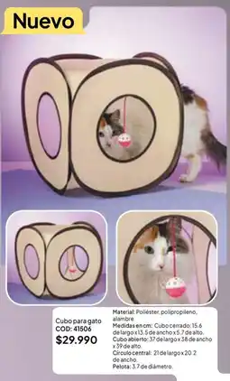 Nova Venta Cubo para gato oferta