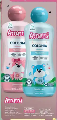 Nova Venta Arrurru colonia original oferta