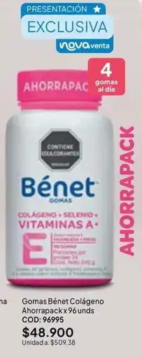 Nova Venta Gomas Benet Colágeno oferta