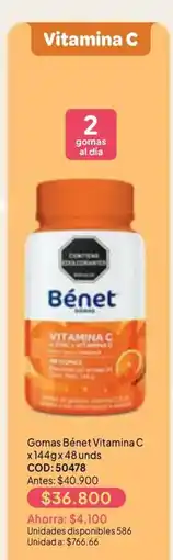 Nova Venta Bénét vitamina c oferta