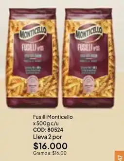 Nova Venta Fusilli Monticello oferta