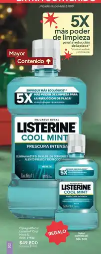 Nova Venta Listerine enjuague bucal cool mint oferta