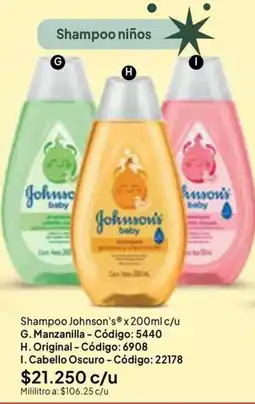 Nova Venta Shampoo johnson's oferta