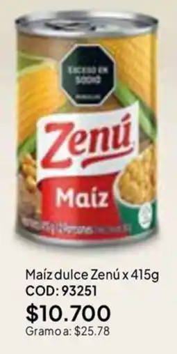 Nova Venta Zenú Maíz oferta