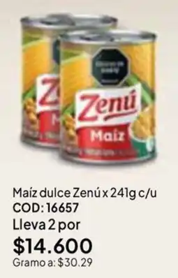Nova Venta Zenú Maíz oferta