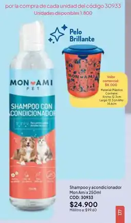 Nova Venta Mon Ami pet shampoo con acondicionador oferta
