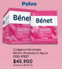 Nova Venta Bénet colágeno hidrolizado oferta