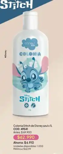Nova Venta Disney Stitch colonia oferta