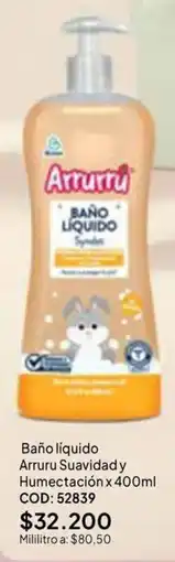 Nova Venta Arrururu baño líquido suavidad y humectación oferta