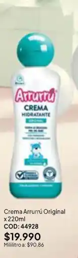 Nova Venta Arrurrú crema hidratante oferta