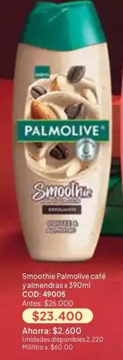 Nova Venta Palmolive smoothie café y almendras oferta