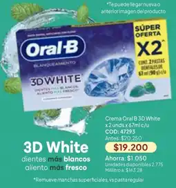 Nova Venta Oral-B 3D White oferta