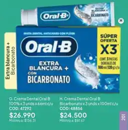 Nova Venta Oral B crema dental extra blancura con bicarbonato oferta