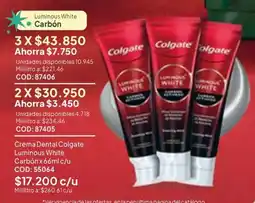 Nova Venta Colgate Crema Dental Luminous White Carbón oferta
