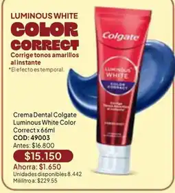 Nova Venta Colgate luminous white color correct oferta